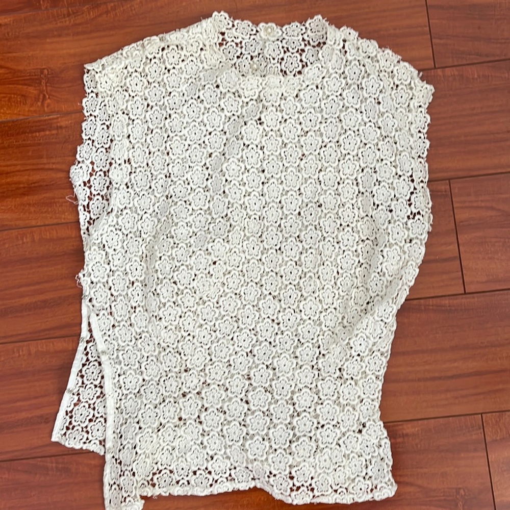 Vintage lace floral tank